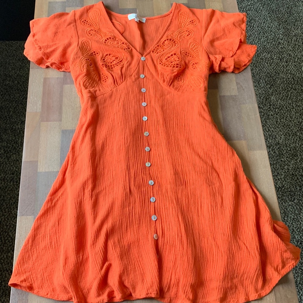 Flutter Sleeve Mini Dress
